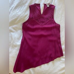 Sleeveless Magenta Top - XS Bar III